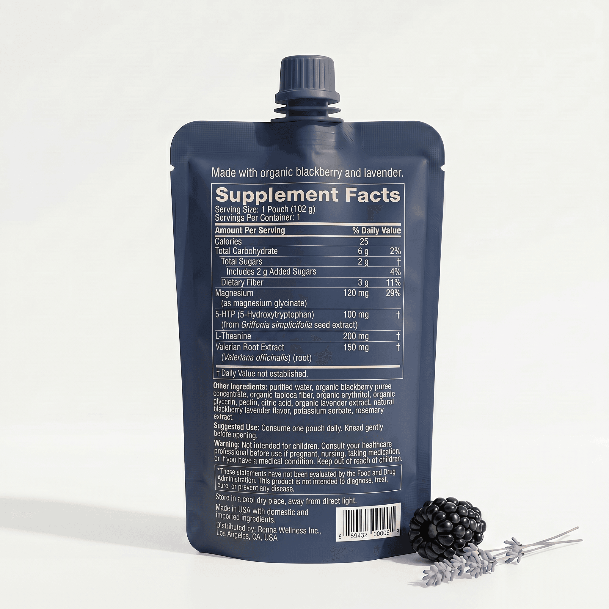 SLEEP supplement facts